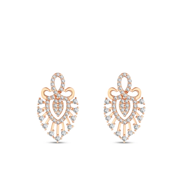 Diamant-Krönchen-Design-Ohrringe