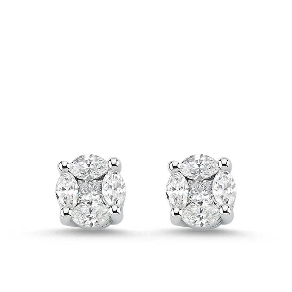 Marquise Diamant Effect-Ohrringe