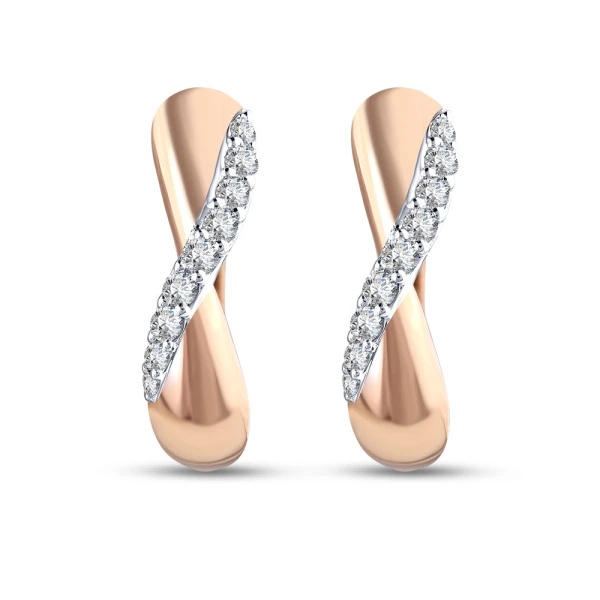 0,11 Karat Diamant-Ohrringe
