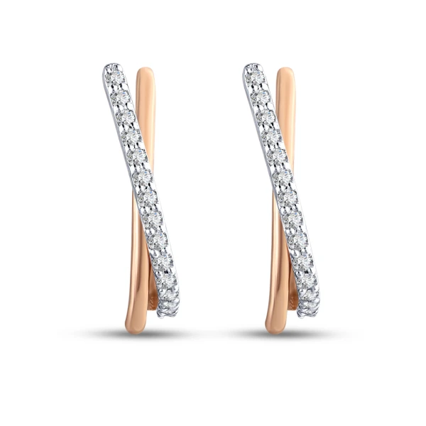 0,16 Karat Diamant-Ohrringe