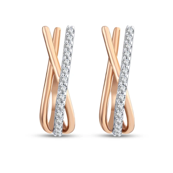 0,18 Karat Diamant-Ohrringe