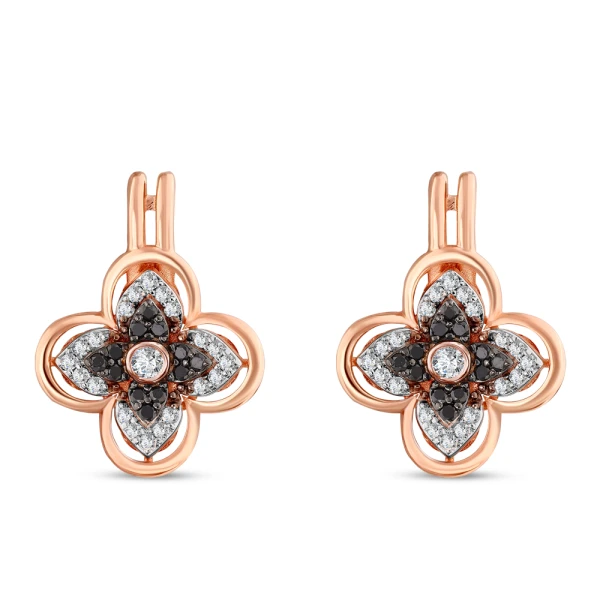 Schwarze Diamant Ohrringe