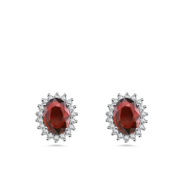 Diamant Rubin Ohrringe