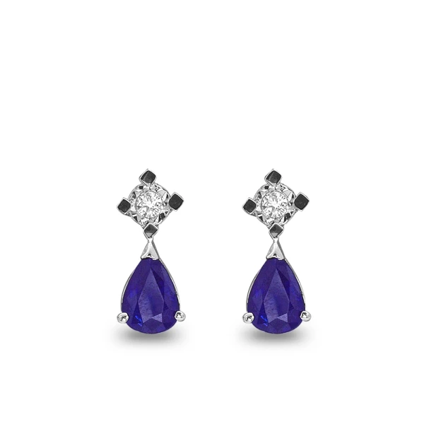 Diamant Saphir Ohrring Gouda