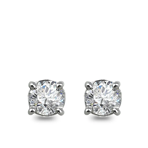 0,25 Karat Diamant Solitär Gold Ohrringe