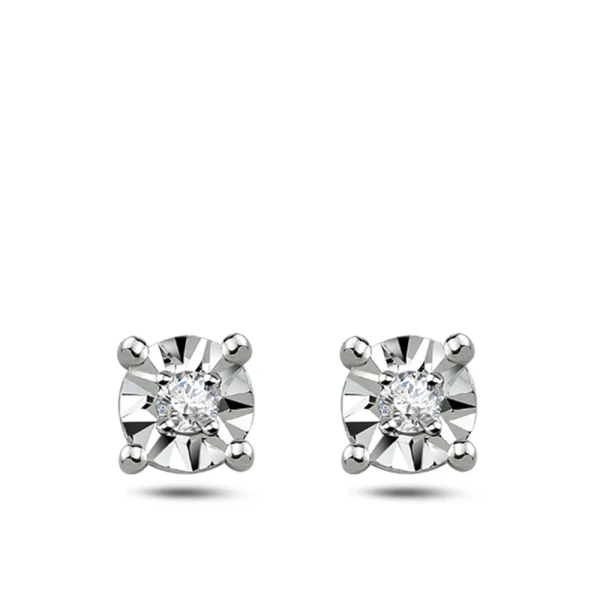 Diamant Solitär Miracle Ohrringe (0,50 Ct Aussehen)