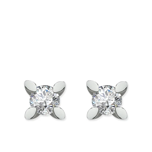 0,40 Karat Diamant Solitär Ohrringe