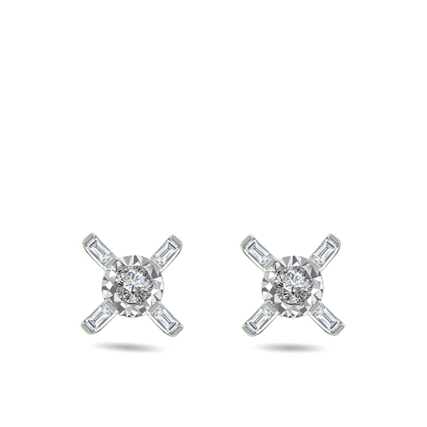 Diamant Miracle Solitär Ohrringe