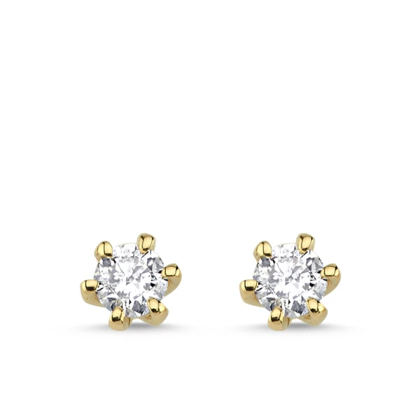 0,30 Karat Diamant-Solitär-Ohrringe