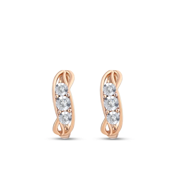 0,50 Karat Miracle-Diamantohrringe (optische Wirkung)
