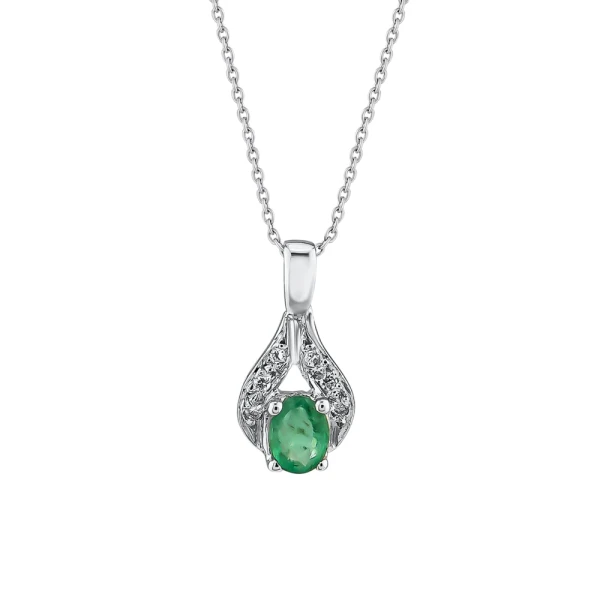Diamant Smaragd Tulpenkette