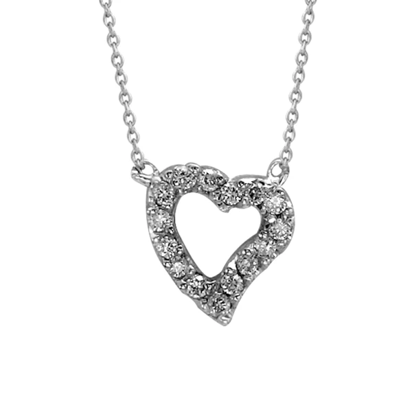 Diamant Herz Halskette