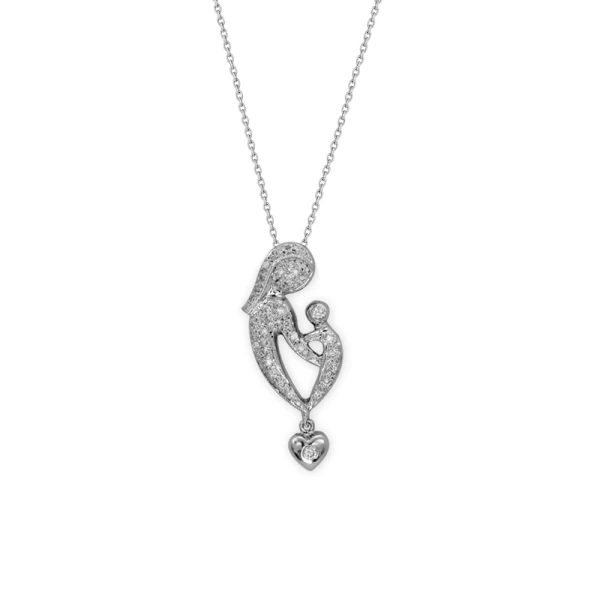 Diamant Mutter-und-Kind Kette