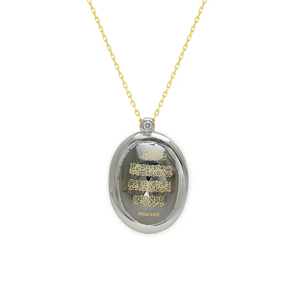 Diamantkette mit Nazar Vers Gold