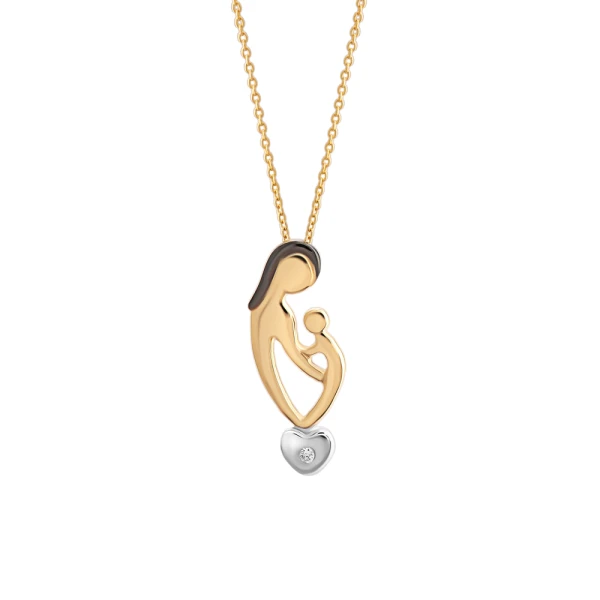 Diamant Mutter-Baby Kette