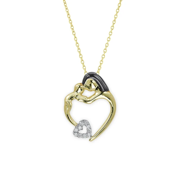 Diamant Mutter-und-Kind Kette