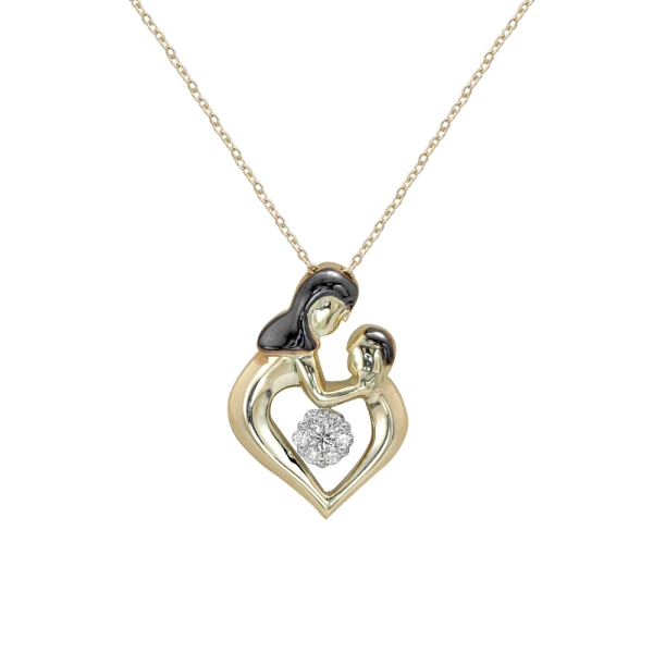 Diamant Mutter-Kind Kette