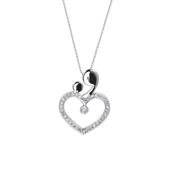 Diamant Mutter-Kind Unendliche Liebe Kette