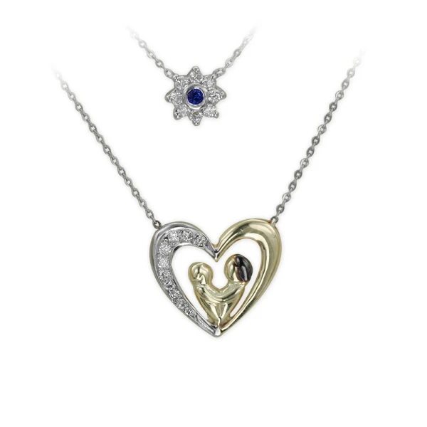 Diamant Duo Kette Mutter und Kind Angie