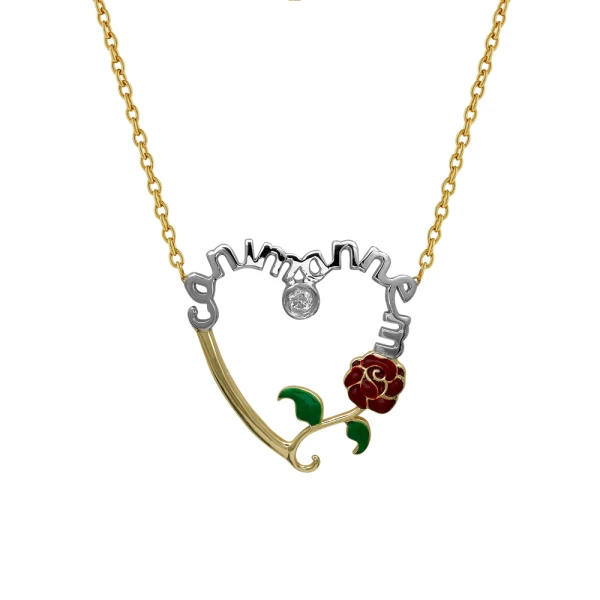 Diamant Blume der Liebe Kette