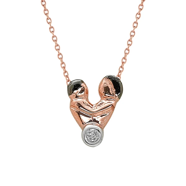 Diamant Mutter & Kind Kette