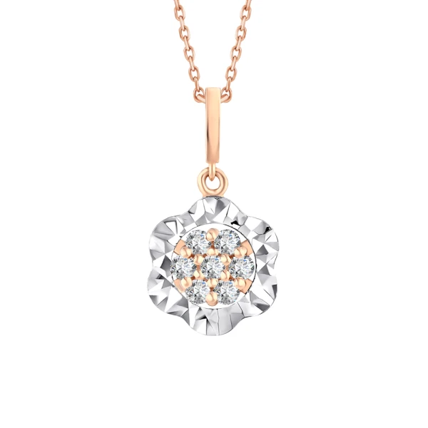 0,60 Karat Solitär-Diamantkette (optische Wirkung)