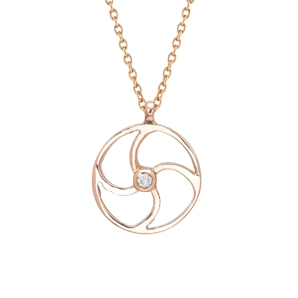 Diamant Harmonie (Manji) Symbol Kette Adinkra
