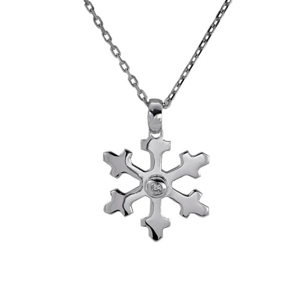 Schneeflocken-Diamantkette