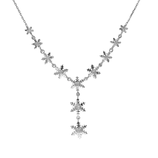 Eistanz Schneeflocken-Diamantkette