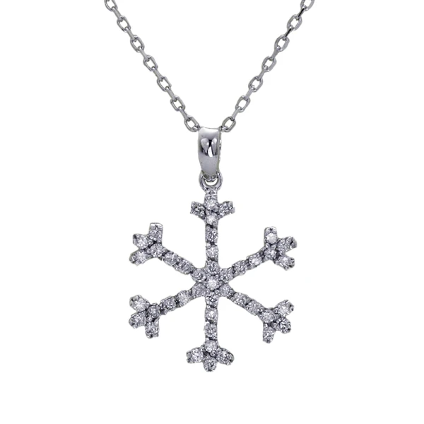 Schneeflocken-Diamantkette