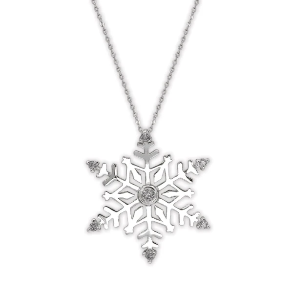 Diamant Schneeflocken-Kette