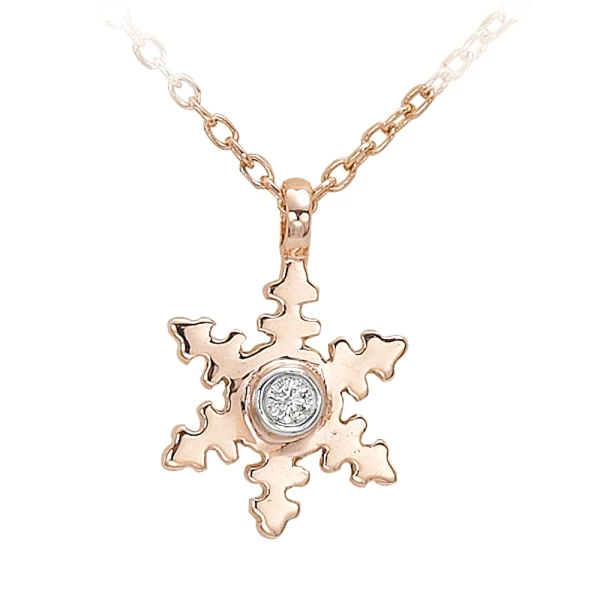 Wintermärchen Schneeflocken-Diamantkette