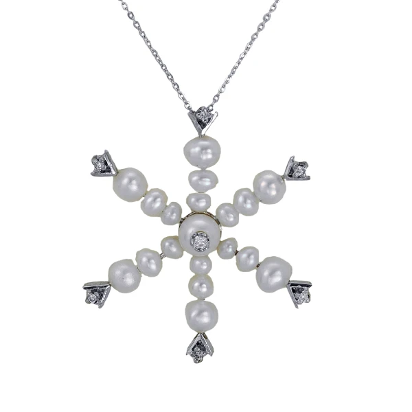 Diamant-Winterperlenkette