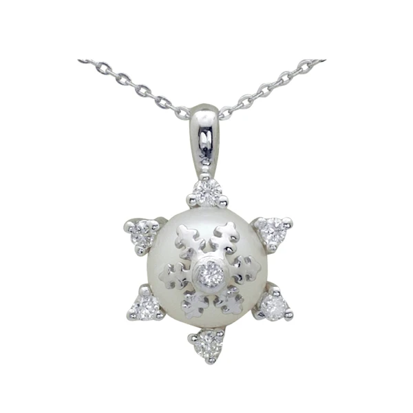 Eisperlen-Diamantkette