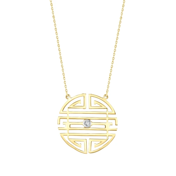 Keltische Symbole – Diamant Freundschaftssymbol Kette