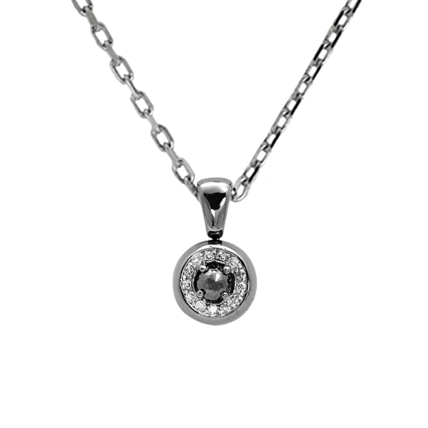 Fantasie Schwarze Diamantkette