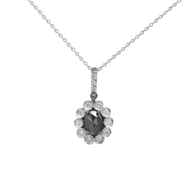 Mitternachtsglanz Schwarze Diamantkette