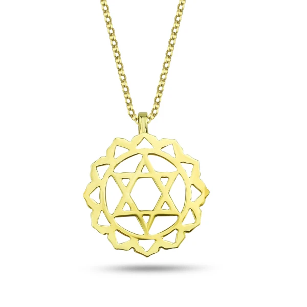 Herz-Chakra Goldkette