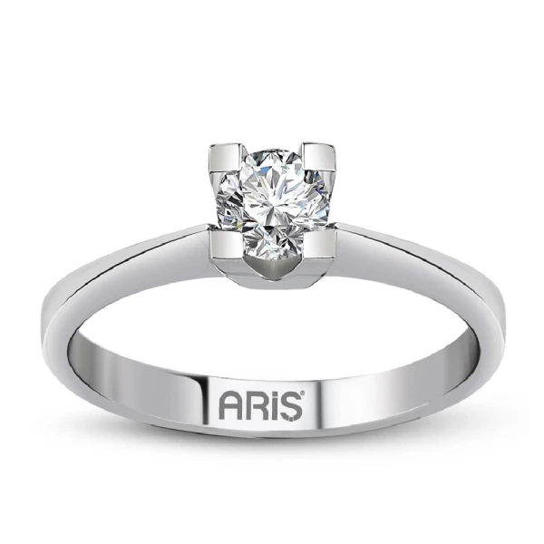 0,30 Karat D-Farbe Diamant-Solitärring Genua