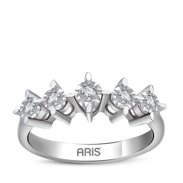 Diamant 5-Stein Ehering (1,25 Ct Optik)