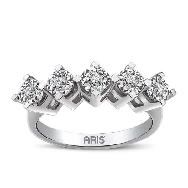 Diamant 5-Stein Miracle Ehering (1,25 Karat Optik) Diamant 5-Stein Miracle Ehering (1,25 Karat Optik)