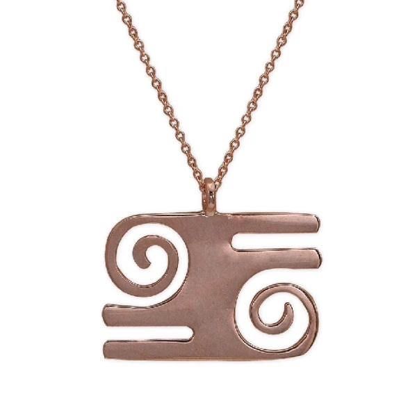 Führungs-Symbol (Kwatakye Atiko) Goldkette