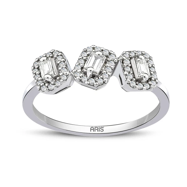 Diamant Baguette Tria Ring