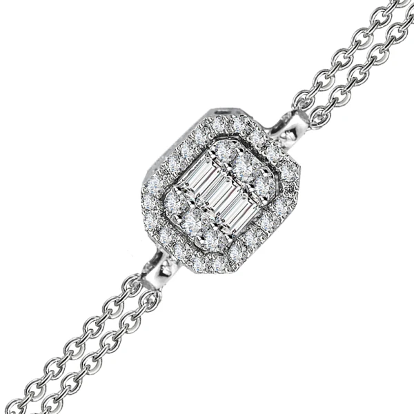 Diamant Baguette Fantasie Armband