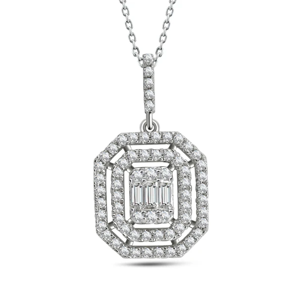 Diamant Fantasie Baguette Kette