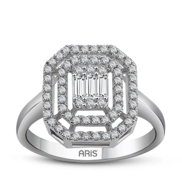 Diamant Fantasie Baguette Ring