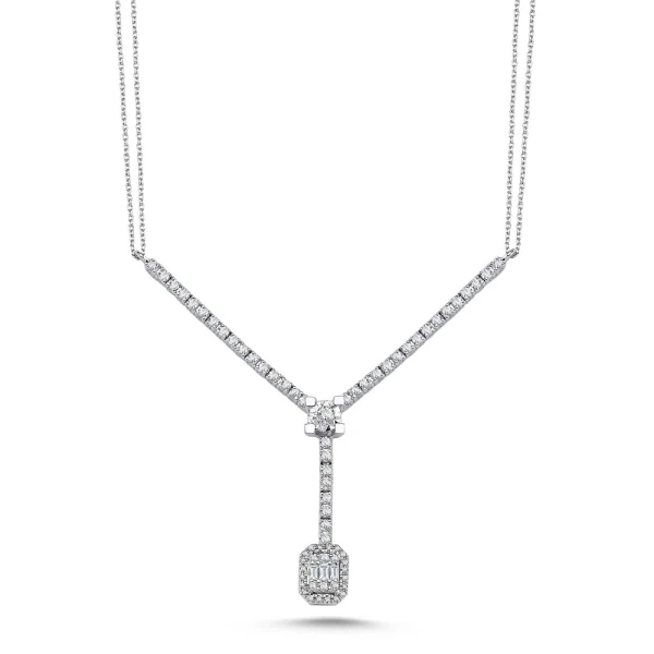 Diamant Fantasie Baguette Kette