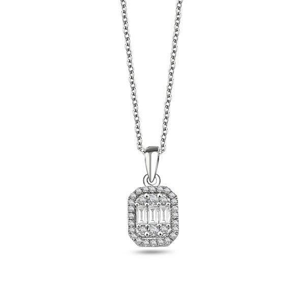 Diamant Fantasie Baguette Kette