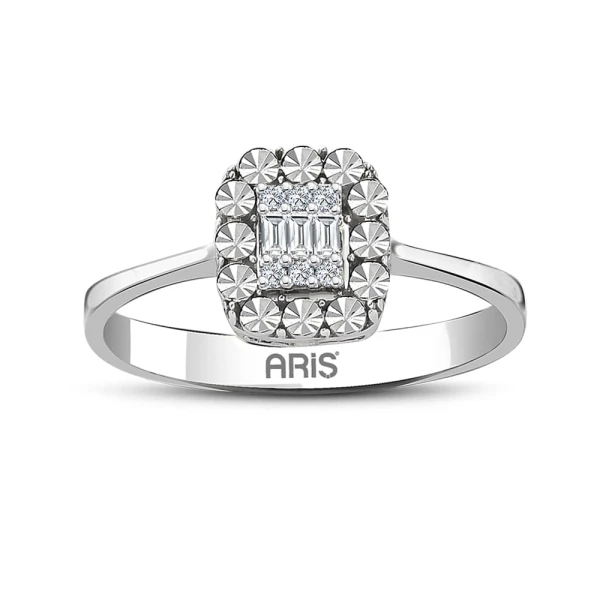 Diamant Miracle 3 Stein Baguette Ring
