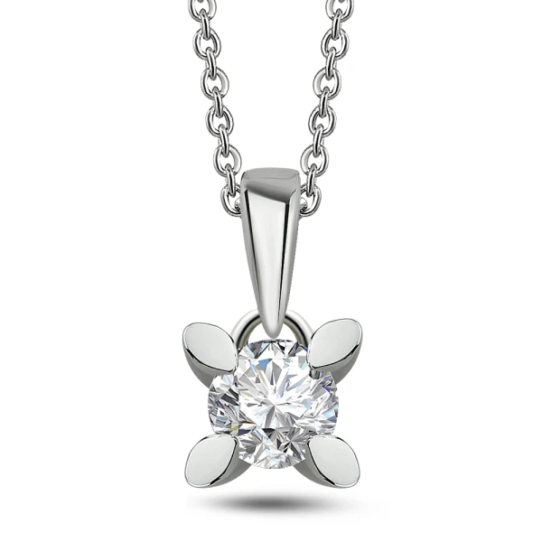 0,20 Karat Diamant Solitärring Kette